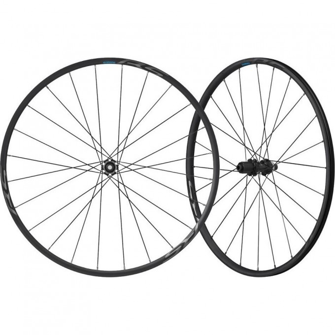 Комплект колес SHIMANO RS370, переднее и заднее, 10-11 скоростей, клинчерное, под дисковый тормоз C.LOCK, под полые оси 12 мм, OLD EWHRS370LFEREDB