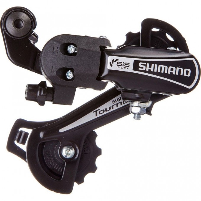 Переключатель задний SHIMANO TOURNEY, TY21-B, GS, 6 скоростей, крепление на болт, черный, без упаковки ARDTY21BGSDL